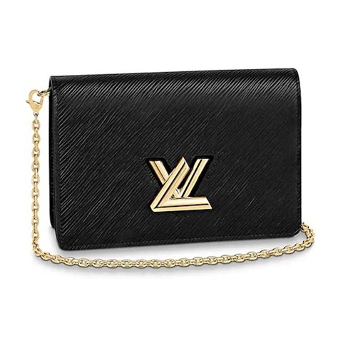 twist belt chain wallet lv|LOUIS VUITTON Epi Twist Belt Chain Wallet Black.